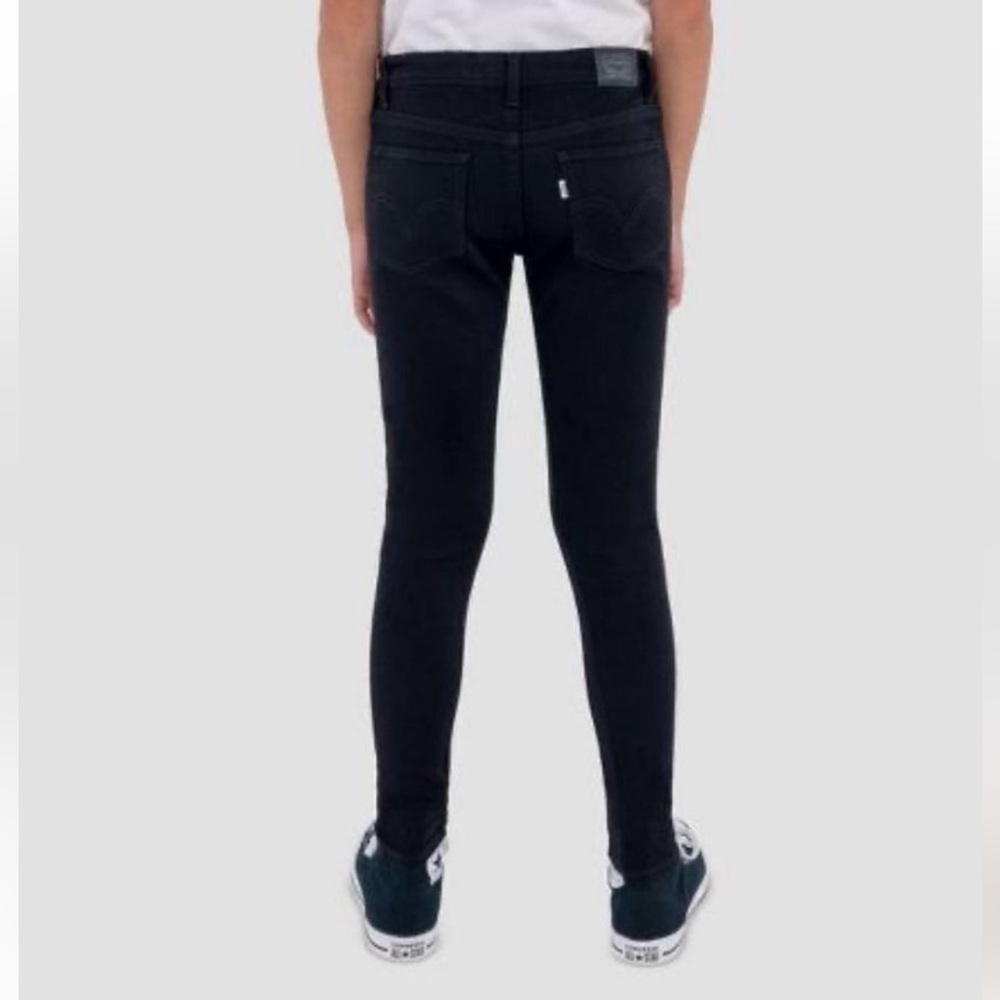 NWT Girls Levi's 710 Super Skinny Stretch Jeans, Black, Size 6 - Picture 15 of 16